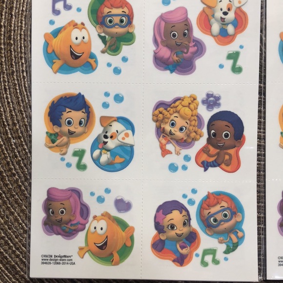 Nickelodeon | Other | Bubble Guppies Tattoos Temporary | Poshmark